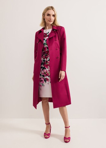 Phase Eight Cheryl Trench Coats Pink Canada | QNJCRF-962